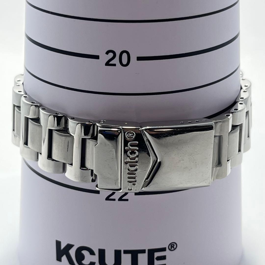 swatch Irony Date Silver Dial SBTR009 Quartz Men's — Japanese