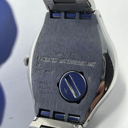 swatch Irony Date Silver Dial SBTR009 Quartz Men's — Japanese