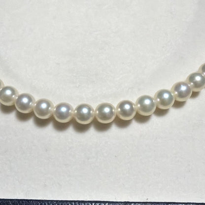 MIKIMOTO Akoya pearl necklace with 6.0mm pearls and lustrous finish on a 38cm strand