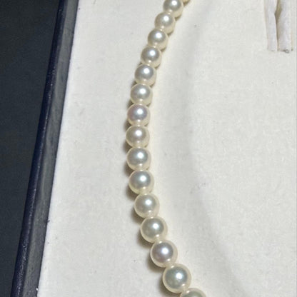 MIKIMOTO Akoya pearl necklace with 6.0mm pearls and lustrous finish on a 38cm strand