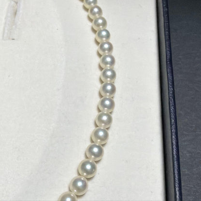 MIKIMOTO Akoya pearl necklace with 6.0mm pearls and lustrous finish on a 38cm strand