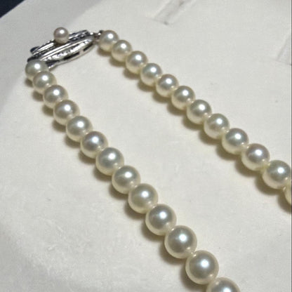 MIKIMOTO Akoya pearl necklace with 6.0mm pearls and lustrous finish on a 38cm strand