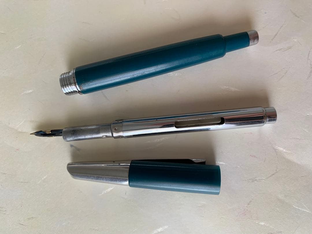 PILOT Capless Initial Model fountain pen with 14K nib in good condition shown from multiple angles