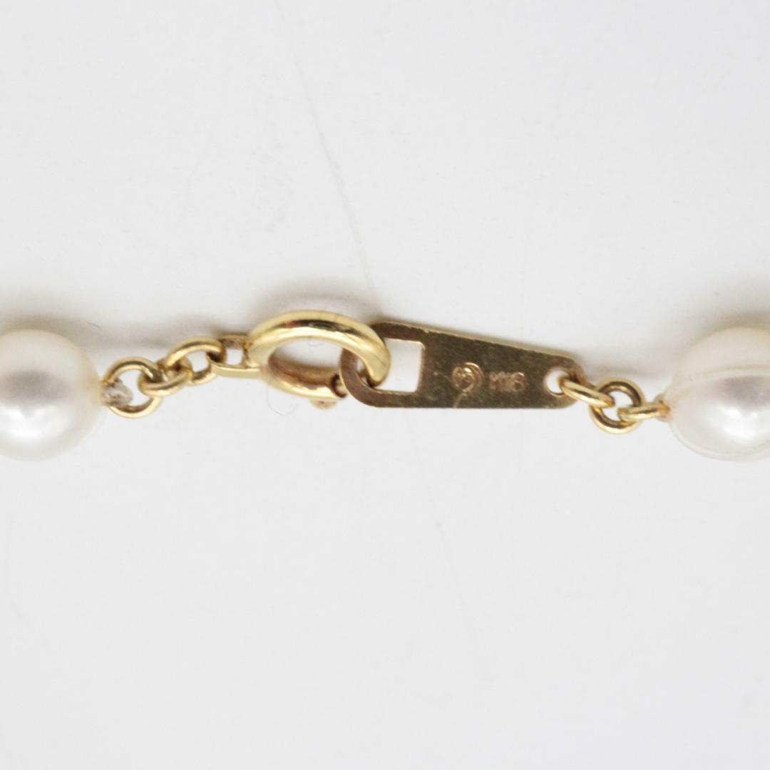 Tasaki 3-strand freshwater pearl necklace with K18 yellow gold fittings, pearls 3-5.3 mm, 40 cm length