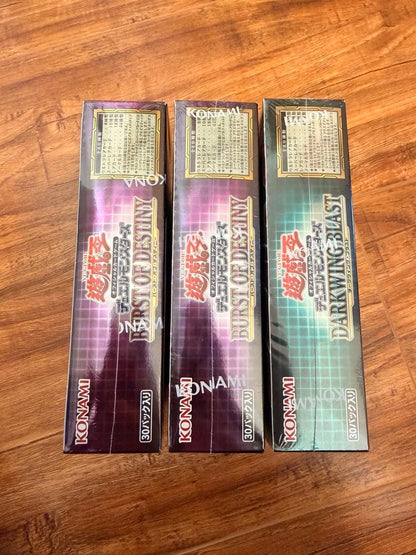 Yu-Gi-Oh Yu-Gi-Oh! Burst 2 + Darkwing Three Pack Unopened Box — Japanese