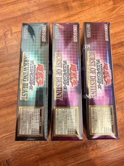 Yu-Gi-Oh Yu-Gi-Oh! Burst 2 + Darkwing Three Pack Unopened Box — Japanese
