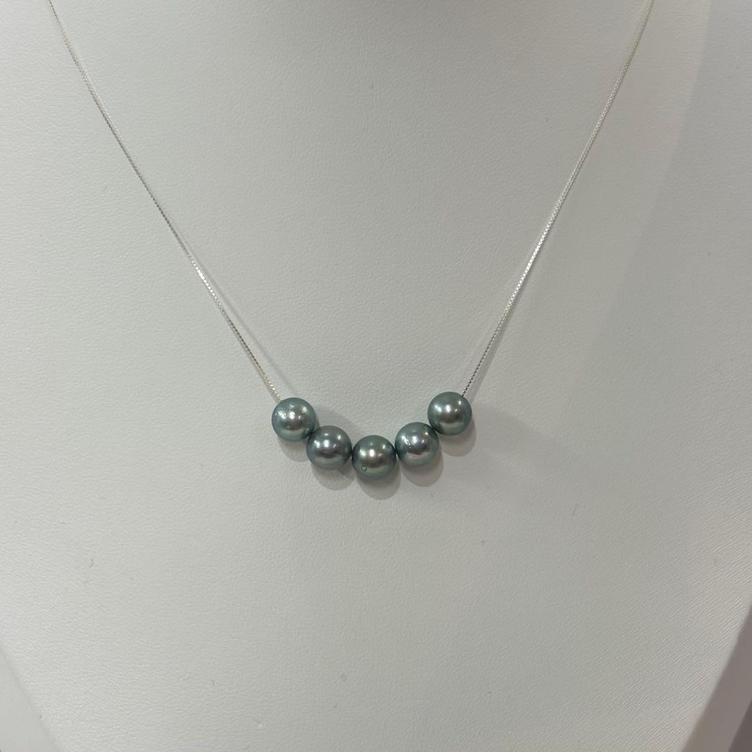 Ise-Shima Isu Bay Akoya pearl necklace with 7-7.2mm pearls on S925 sterling silver adjustable chain