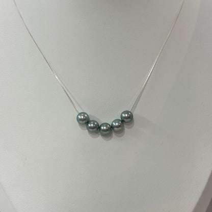 Ise-Shima Isu Bay Akoya pearl necklace with 7-7.2mm pearls on S925 sterling silver adjustable chain