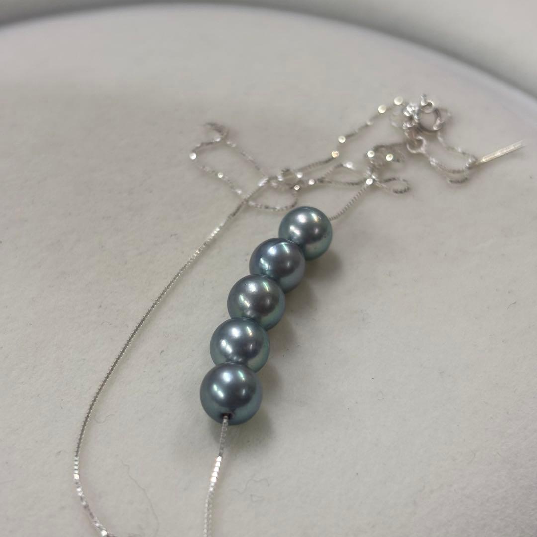 Ise-Shima Isu Bay Akoya pearl necklace with 7-7.2mm pearls on S925 sterling silver adjustable chain