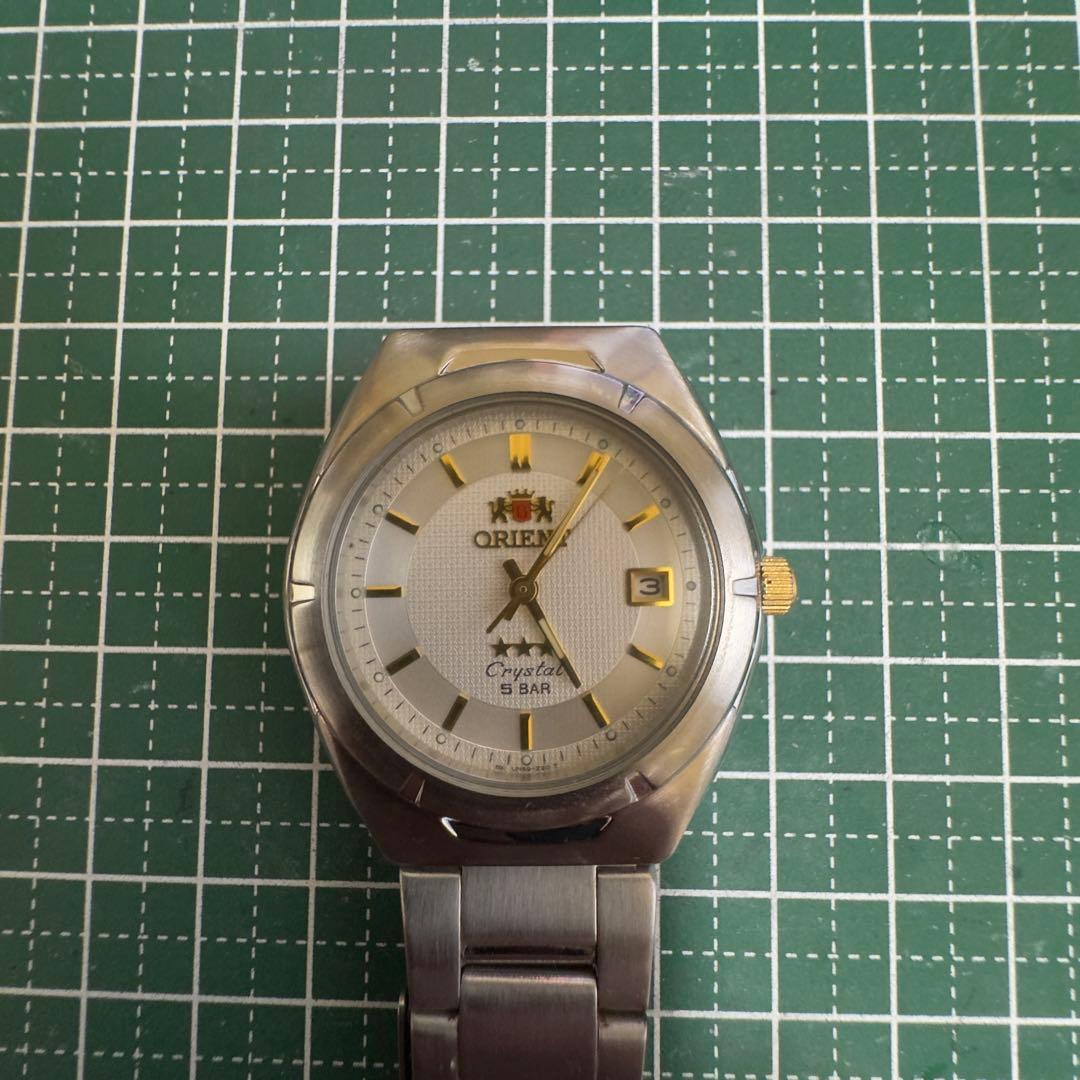 ORIENT CRYSTAL 5BAR DATE Quartz Men's Watch — Japanese