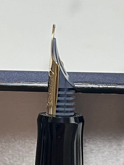 Pilot Fountain Pen 585 14K gold nib with unopened ink bottle and accessories, unused condition