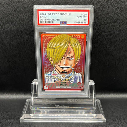 PSA 10 One Piece Sanji L — PRB01-001 — Japanese