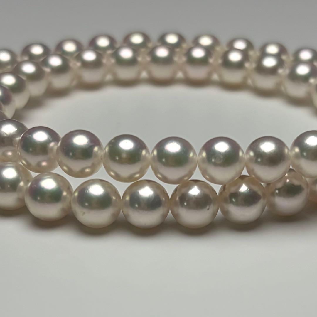 Flowershell Akoya Pearl Necklace with White Pink Tone Pearls and Matching Earrings on Silver Clasp