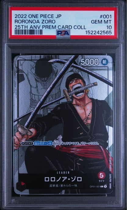 PSA 10 One Piece Roronoa Zoro L — Japanese