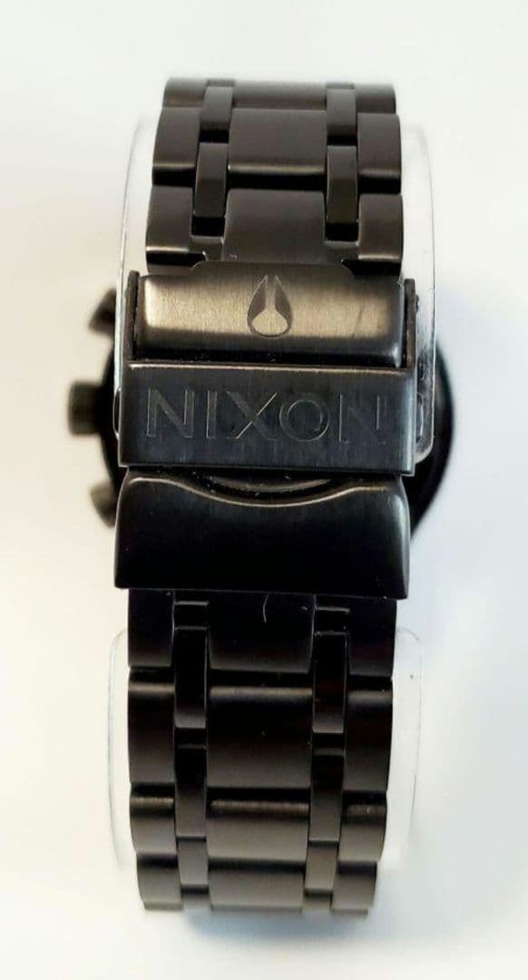 NIXON 38-20 Chrono All Black Crystal Quartz Men's Watch — Japanese