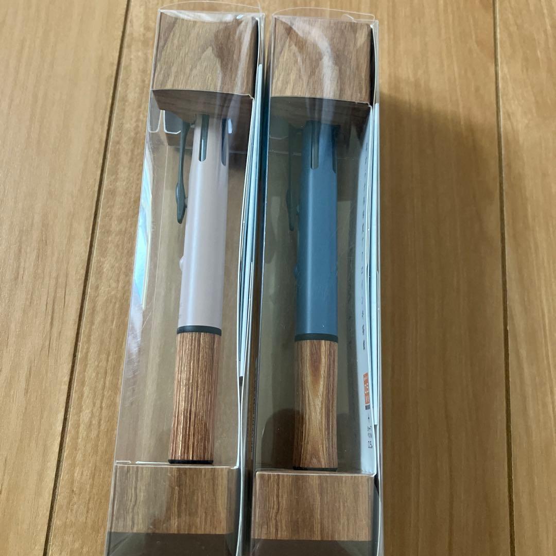PILOT 4+1 Wood Earth Color multi-function ballpoint pen set with 0.5mm tip displayed on white background