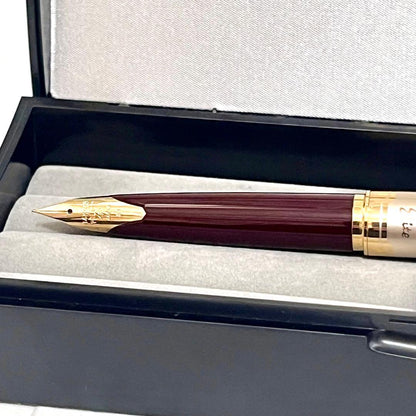 Pilot Elite 95S fountain pen in deep red with 14K fine nib and short size