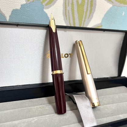 Pilot Elite 95S fountain pen in deep red with 14K fine nib and short size