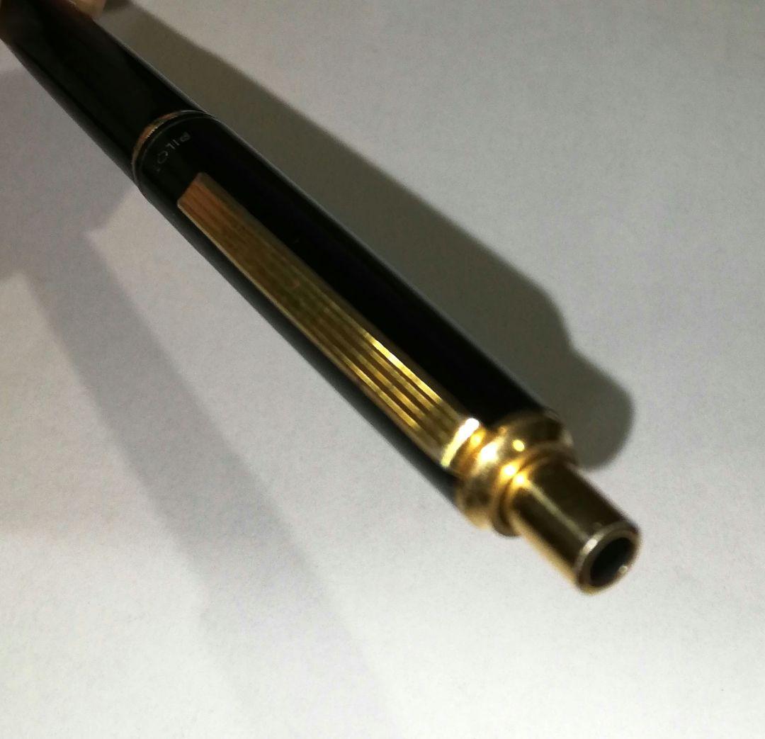 Vintage Pilot black ballpoint pen used condition with visible scratches