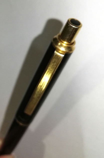 Vintage Pilot black ballpoint pen used condition with visible scratches