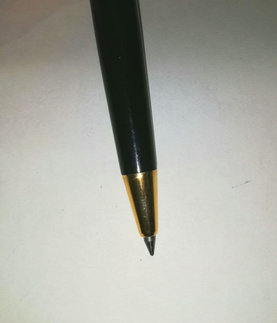 Vintage Pilot black ballpoint pen used condition with visible scratches