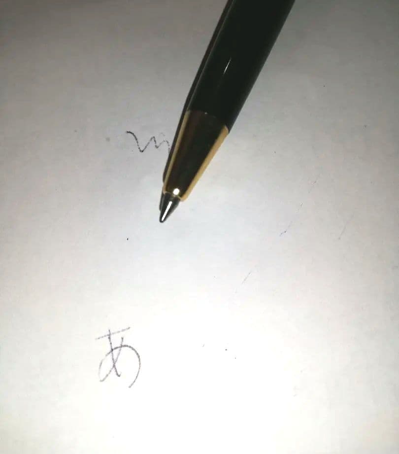 Vintage Pilot black ballpoint pen used condition with visible scratches