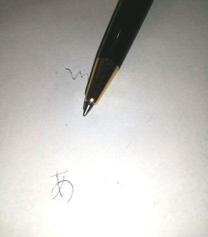 Vintage Pilot black ballpoint pen used condition with visible scratches