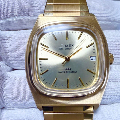 TIMEX Reissue 1983 E-Line Gold Automatic Men's Watch — Japanese