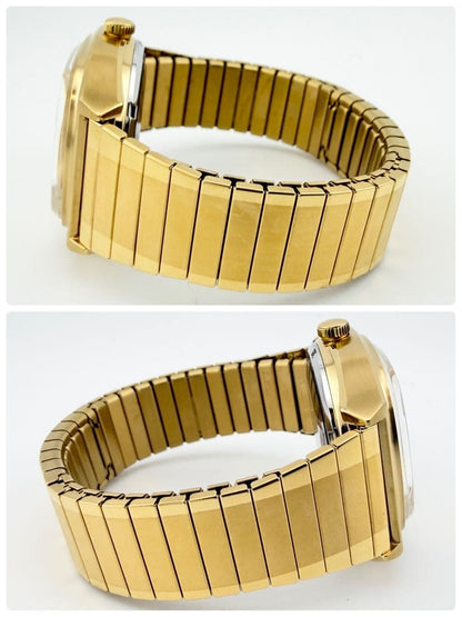 TIMEX Reissue 1983 E-Line Gold Automatic Men's Watch — Japanese