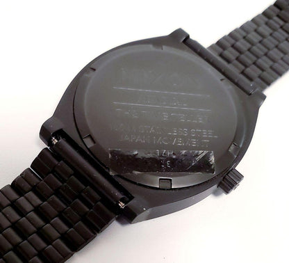 NIXON Time Teller All Black Rose Gold Quartz Men's Watch — Japanese