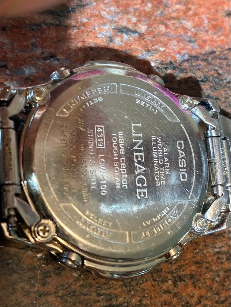 CASIO LINEAGE LCW-100 F11 Digital Men's Watch — Japanese