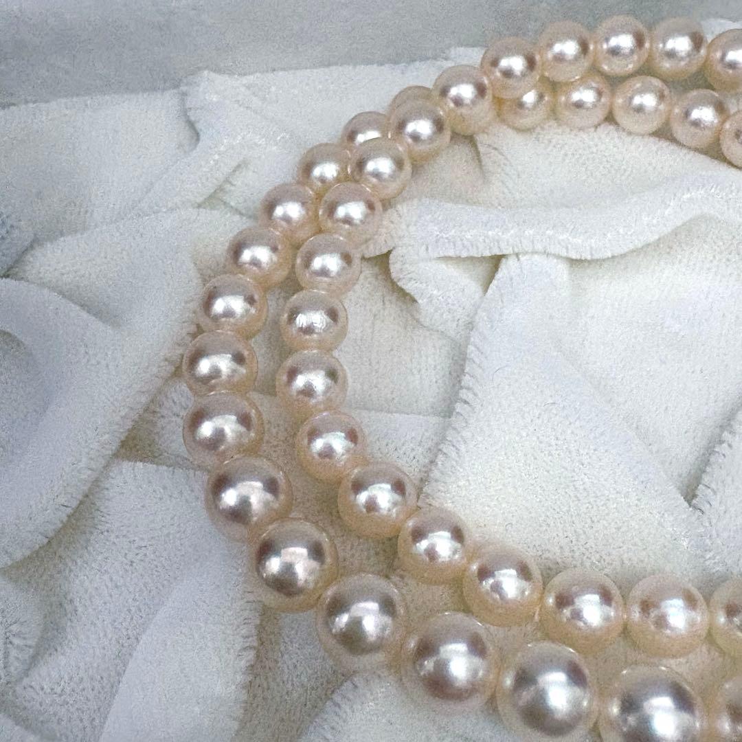 TASAKI Akoya Pearl Necklace with 6-7.3mm pearls measuring about 43 cm in length