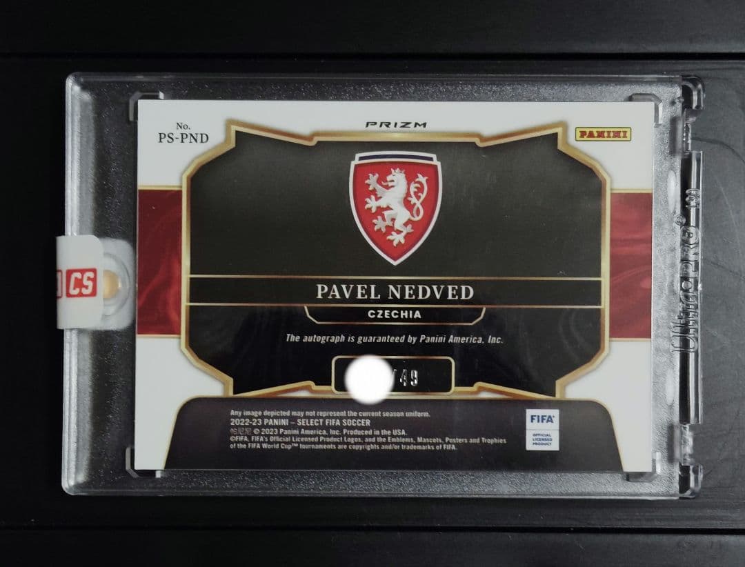 Panini Pavel Nedvěd 49 Limited Edition Autographed Card — Japanese