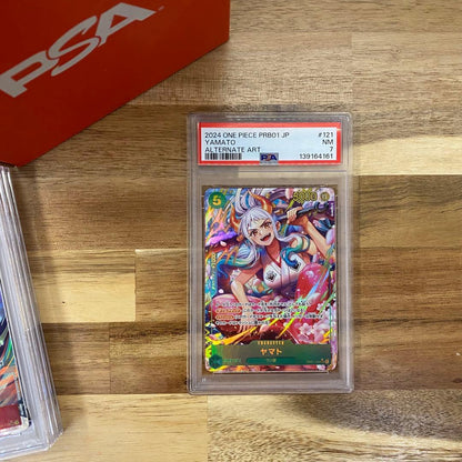 PSA 7 One Piece Yamato — OP01-121 — Japanese