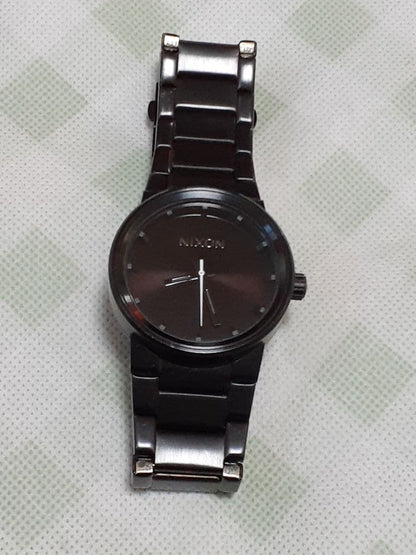 NIXON The Unit All Black Quartz Men's Watch — Japanese