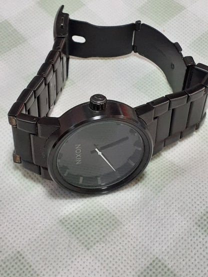 NIXON The Unit All Black Quartz Men's Watch — Japanese
