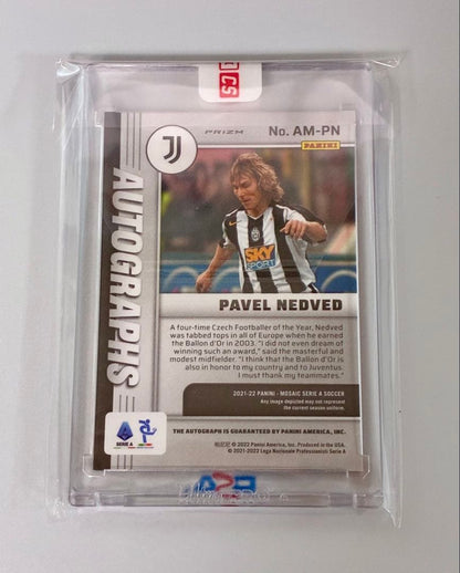 Nedved Panini Mosaic Soccer Auto — Japanese