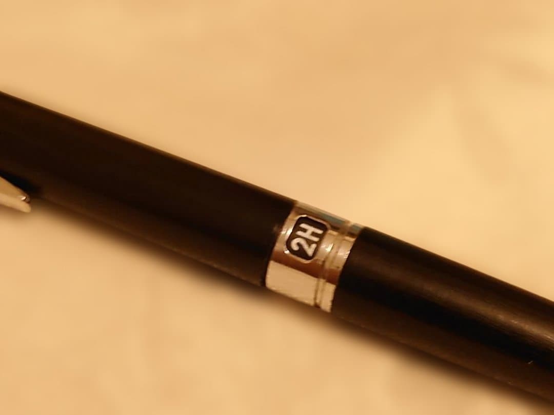 PILOT H-1003 black 0.3mm mechanical pencil with double click mechanism and lead holder