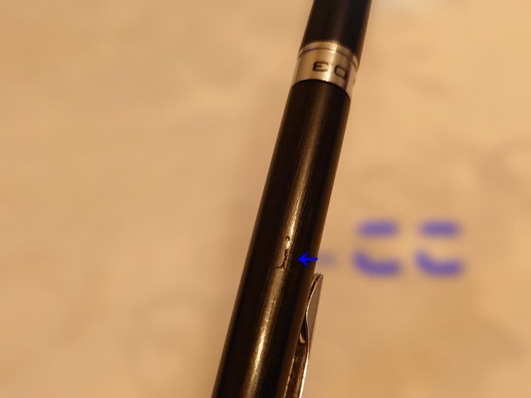 PILOT H-1003 black 0.3mm mechanical pencil with double click mechanism and lead holder