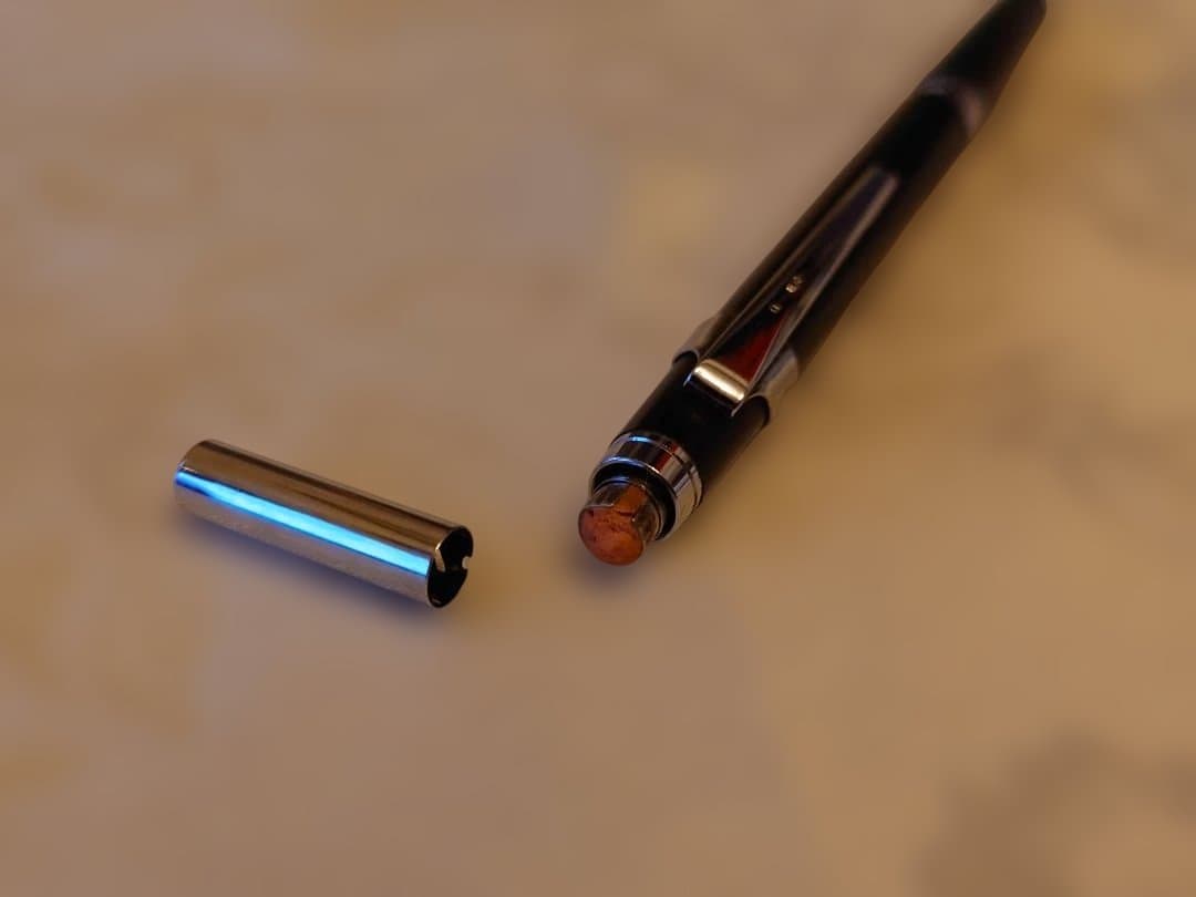 PILOT H-1003 black 0.3mm mechanical pencil with double click mechanism and lead holder