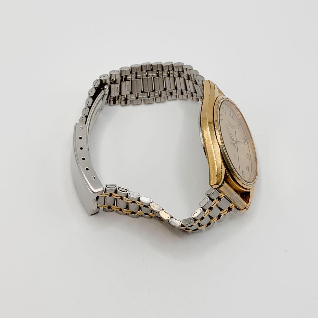 SEIKO 80s Gold Quartz Combo Men's Watch — Japanese
