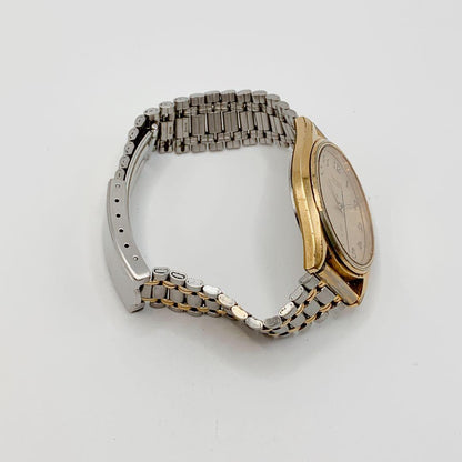 SEIKO 80s Gold Quartz Combo Men's Watch — Japanese