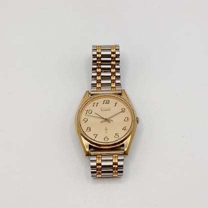SEIKO 80s Gold Quartz Combo Men's Watch — Japanese