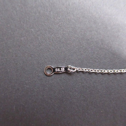 Akoya pearl necklace with a single 6.2mm pearl on a 40cm flowing curve silver chain