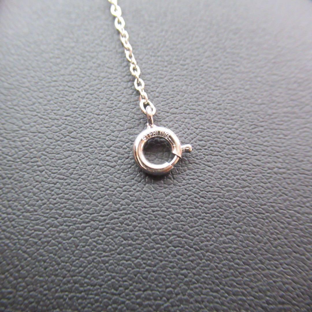 Akoya pearl necklace with a single 6.2mm pearl on a 40cm flowing curve silver chain