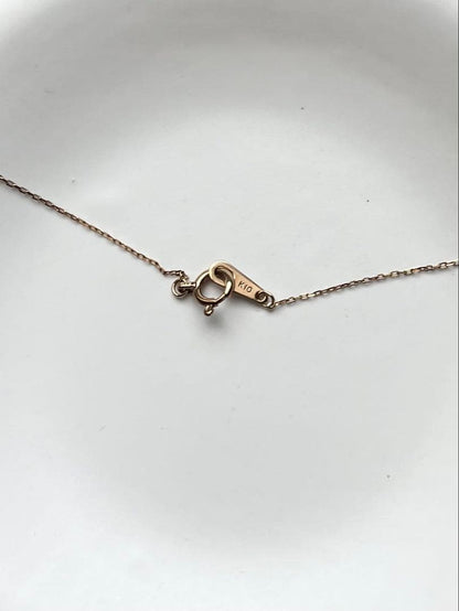 K10 Akoya pearl necklace with 7-8mm pearls set in 10 karat yellow gold chain