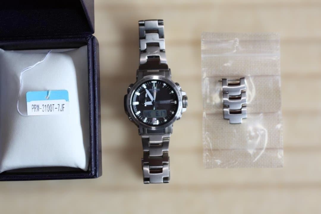 CASIO PRW-3100T-7JF Solar Men's Watch — Japanese