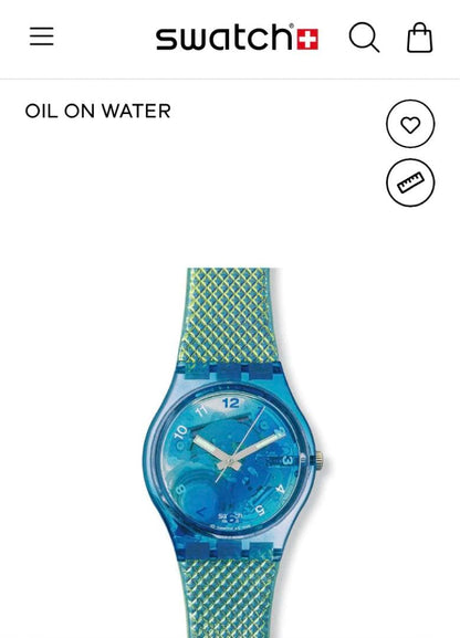 swatch OIL ON WATER Analog Men's — Japanese