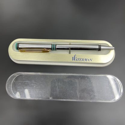 WATERMAN ballpoint pen retro style shown in close-up displaying vintage design and chrome details