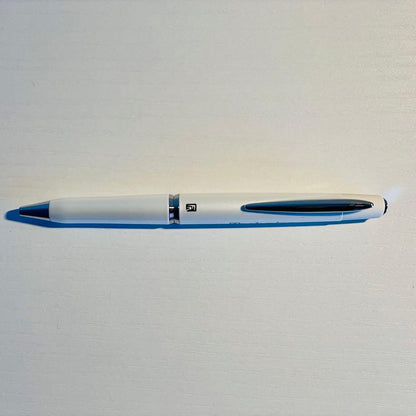 Pilot Fumi Raku oil-based ballpoint pen in pearl white with one refill and original gift box